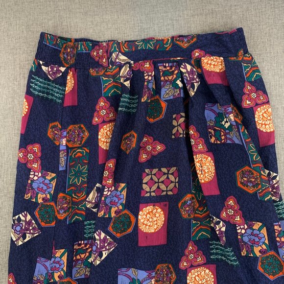 Vintage Norton McNaughton Floral Maxi Skirt Lightweight 100% Rayon Size 16 - Picture 2 of 15